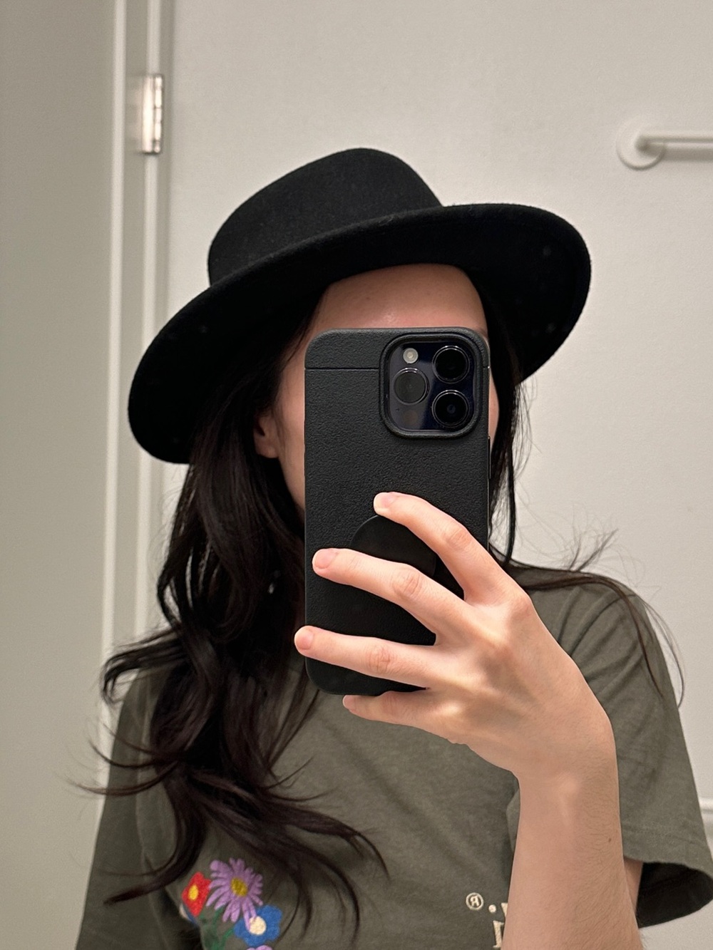 NWOT Ecote Black Wool Felt Hat